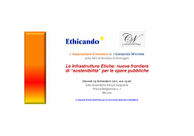 Convegno su Infrastrutture Etiche - 29.09.2011 - ETHICANDO Association