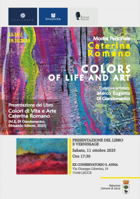 11.10 - 19.10.2025 - Solo exhibit COLORS OF LIFE AND ART. CATERINA ROMANO - ETHICANDO Association